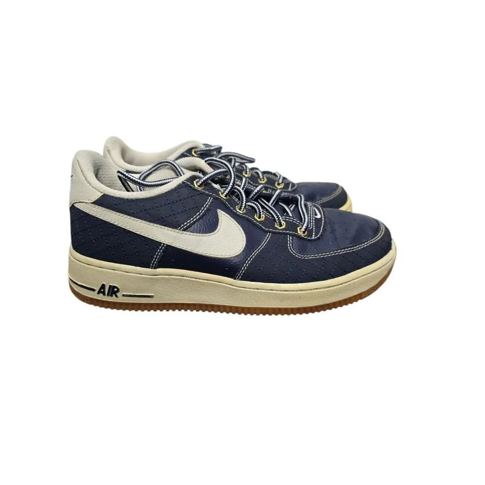 Nike Air Force 1 Premium GS Obsidian Gum Navy Blue Sneaker